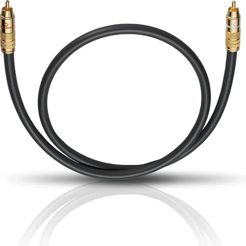 NF 214 SUB Subwoofer-cinchkabel 2 meter by Oehlbach in Anthracite – product photo