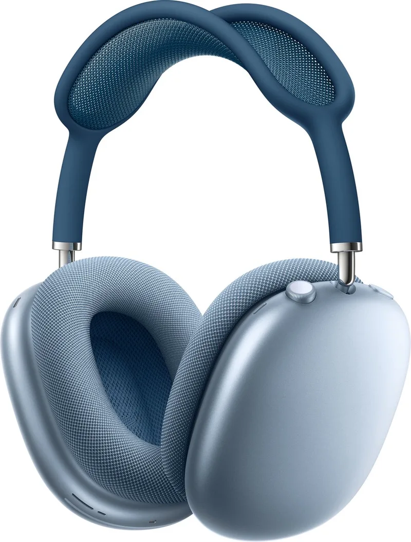 AirPods Max - Draadloze Bluetooth Koptelefoon - Lightning van Apple in Blauw – productfoto
