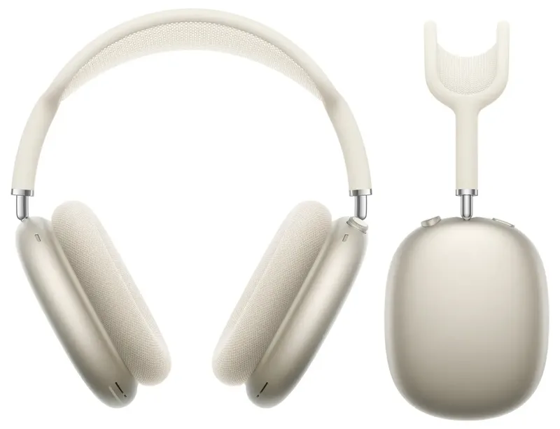 AirPods Max - Draadloze Bluetooth Koptelefoon - USB-C - Beige van Apple in Wit – productfoto 2 van 2