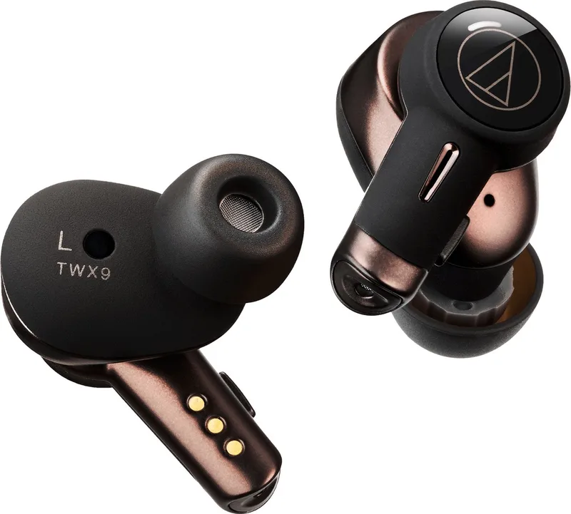 ATH-TWX9 hoofdtelefoon/headset Hoofdtelefoons Draadloos In-ear Muziek Bluetooth van Audio-Technica in Bruin – productfoto