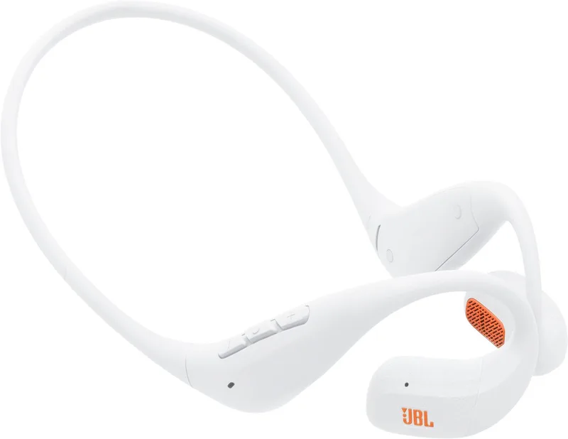 Endurance Pace - Draadloze Open Ear Oortjes met Nekband - Sport Oordopjes - Bluetooth - Hardlopen - 10 uur - IP68 van JBL in Wit – productfoto
