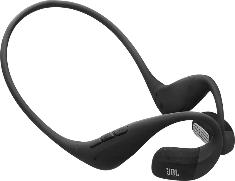 Endurance Pace - Draadloze Open Ear Oortjes met Nekband - Sport Oordopjes - Bluetooth - Hardlopen - 10 uur - IP68 - Grijs van JBL in Zwart – productfoto