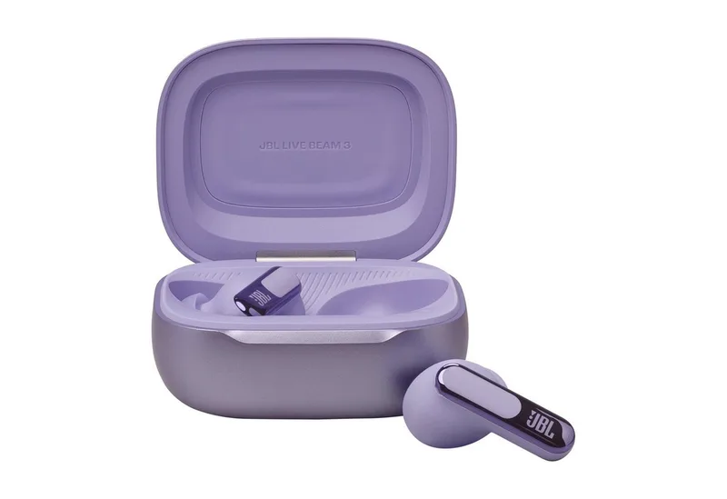 LIVE BEAM 3 wireless In-Ear-Kopfhörer (Adaptive Noise-Cancelling, Hi-Res, Multi-Point-Verbindung, A2DP Bluetooth, True Adaptive Noise Cancelling, IP55, Personi-Fi 3.0) by JBL in Purple – product photo 4 of 5