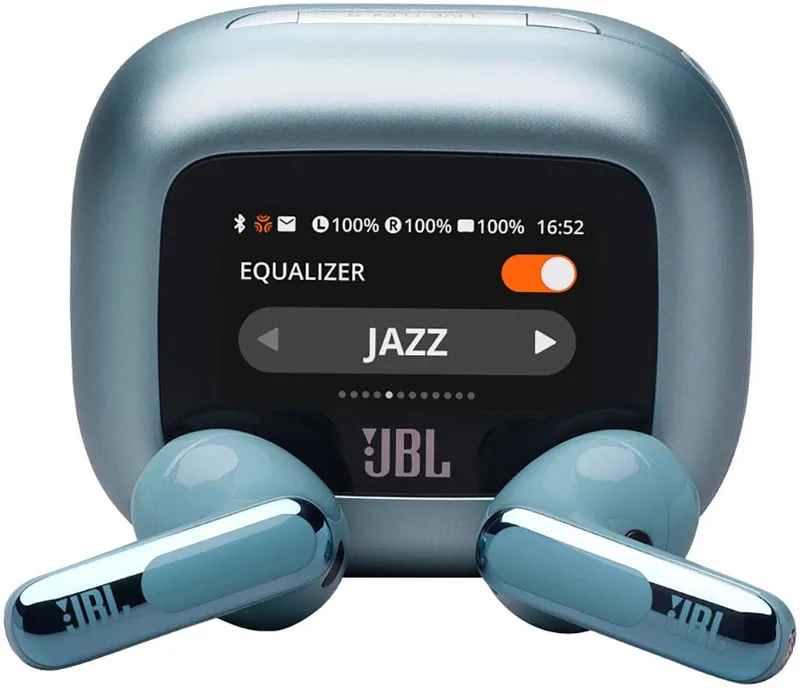 LIVE FLEX 3 wireless In-Ear-Kopfhörer (Adaptive Noise-Cancelling, Hi-Res, Multi-Point-Verbindung, A2DP Bluetooth, True Adaptive Noise Cancelling, IP54, Personi-Fi 3.0) van JBL in Blauw – productfoto