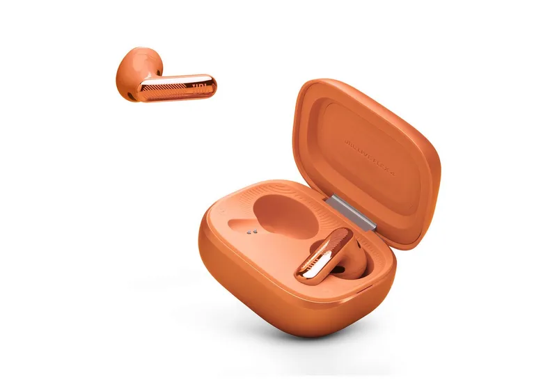 LIVE FLEX 4 wireless In-Ear-Kopfhörer (Adaptive Noise-Cancelling, Freisprechfunktion, True Wireless, A2DP Bluetooth, Kabellose Ohrhörer mit Noise-Cancelling-Funktion) von JBL in Orange – Produktfoto 2 von 5