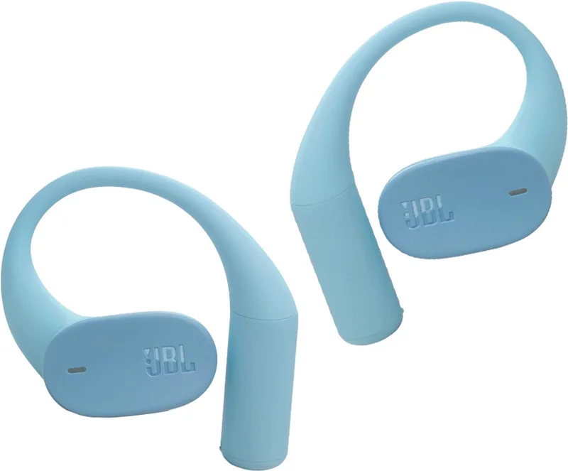 Sense Lite - Open ear Oordopjes - Oortjes Draadloos - Bluetooth - Sport Oordopjes - Sporten - Hardlopen - 32 uur - Spatwaterdicht - IP54 van JBL in Blauw – productfoto