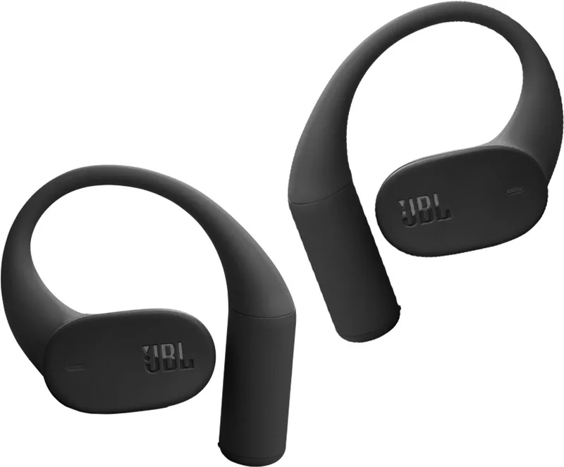 Sense Lite - Open ear Oordopjes - Oortjes Draadloos - Bluetooth - Sport Oordopjes - Sporten - Hardlopen - 32 uur - Spatwaterdicht - IP54 van JBL in Zwart – productfoto