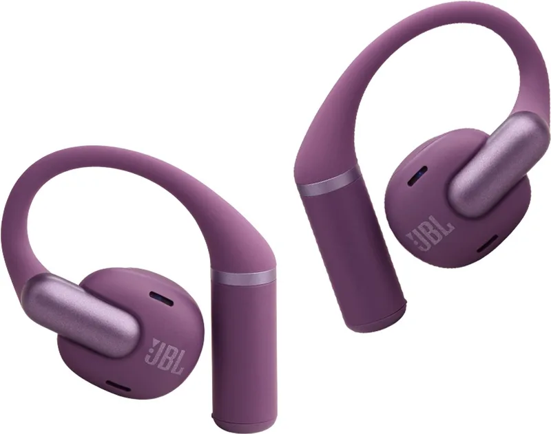 Sense Pro - Open Ear Oordopjes - Oortjes Draadloos - Sport Oordopjes - Bluetooth - Sporten - Hardlopen - 38 uur - Spatwaterdicht - IP54 - Oorhaak van JBL in Paars – productfoto
