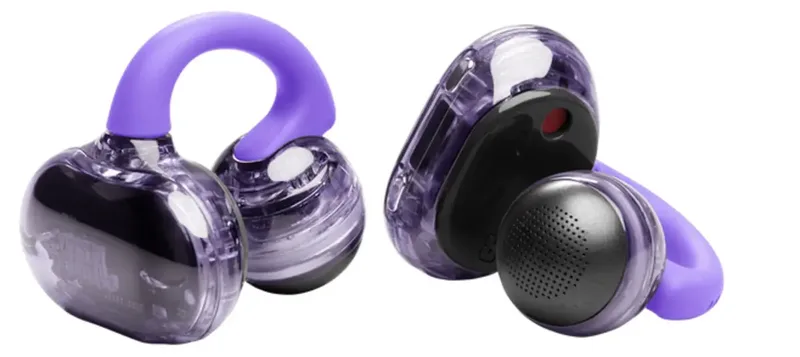 Soundgear Clips - Open ear Oortjes - Oortjes Draadloos - Sport Oordopjes - Bluetooth - Sporten - Hardlopen - 32 uur - Spatwaterdicht - IP54 - Oorclips van JBL in Paars – productfoto 2 van 2