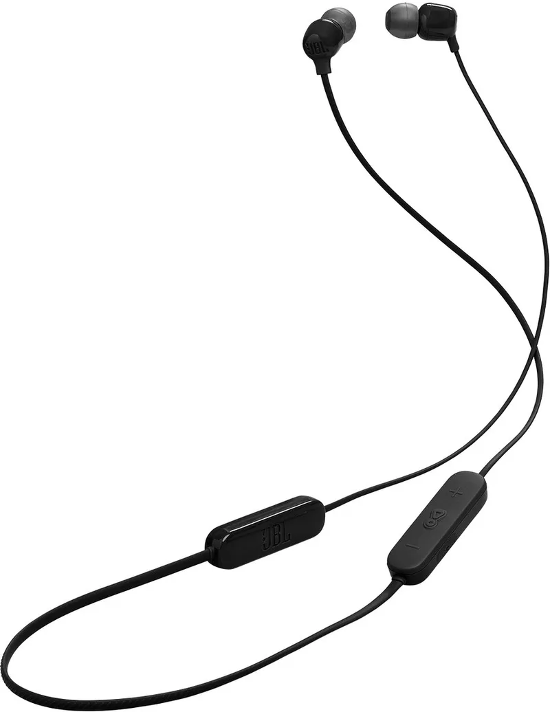 Tune 135BT - Bluetooth Oordopjes Draadloos - In-ear - Oortjes met Kabel - 16 uur speeltijd by JBL in Black – product photo