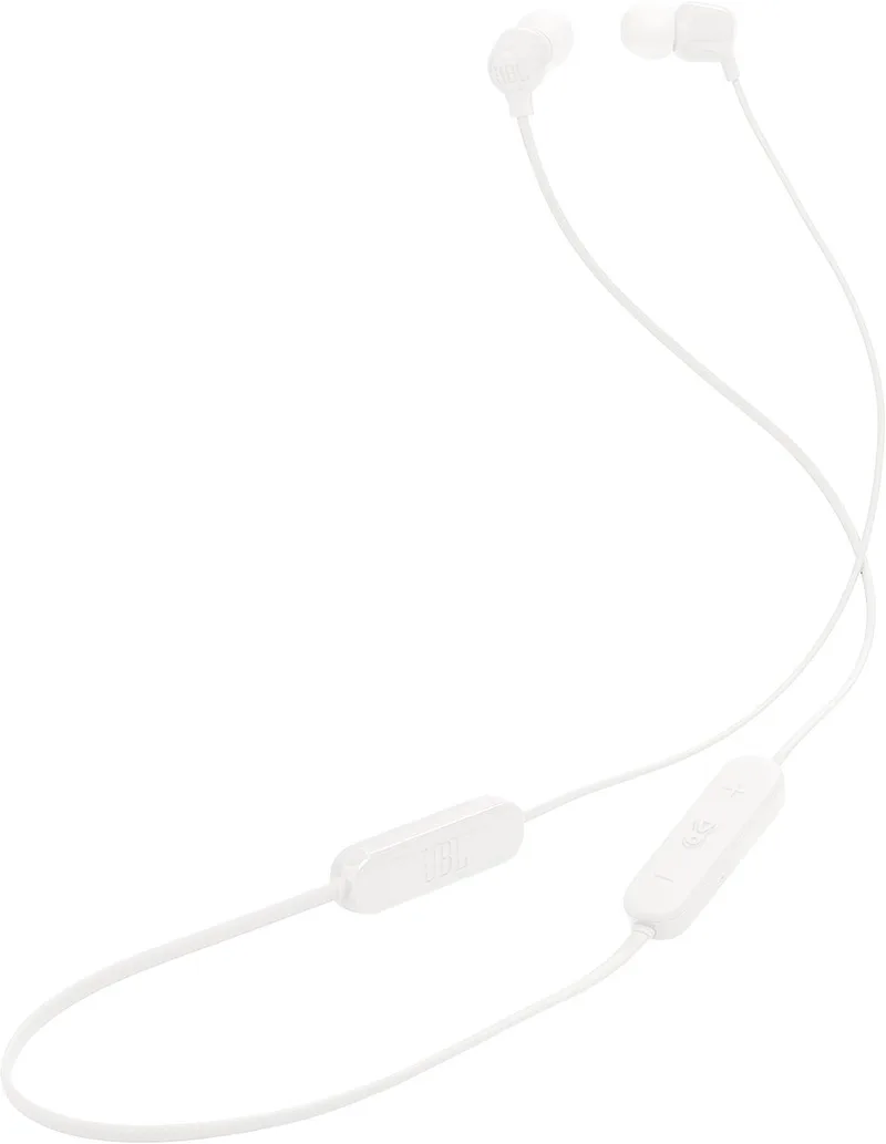 Tune 135BT - Bluetooth Oordopjes Draadloos - In-ear - Oortjes met Kabel - 16 uur speeltijd de JBL en Blanc – photo produit