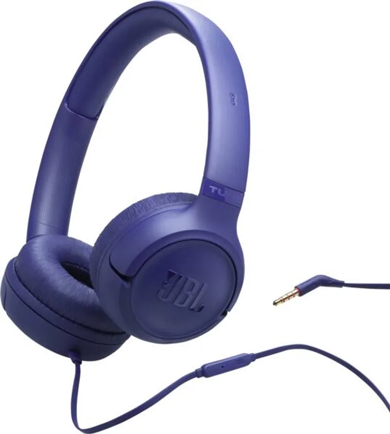Tune 530 - Bedrade On-ear Koptelefoon - Hoofdtelefoon met Kabel & Microfoon - 3.5 mm Aansluiting van JBL in Blauw – productfoto