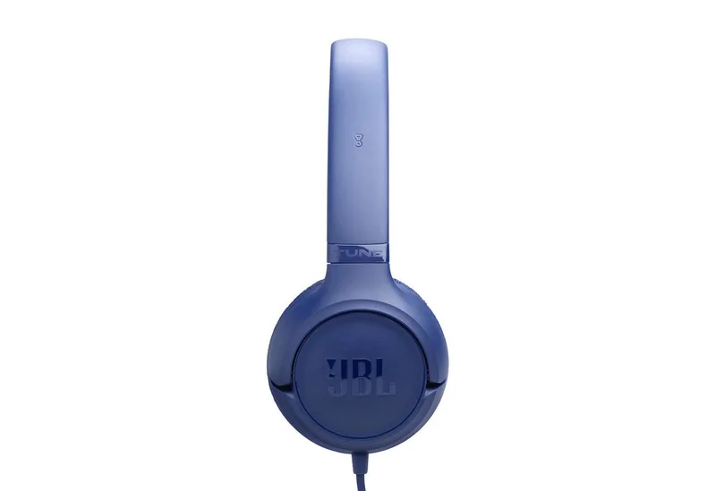 Tune 530 USB-C - USB C Koptelefoon - Bedrade On-ear Headset voor iPhone 15, 16 & 17 - Met Microfoon van JBL in Blauw – productfoto 3 van 5