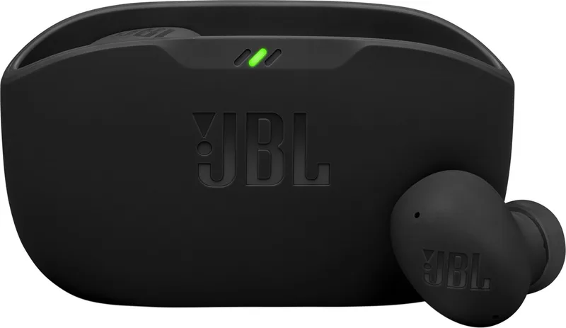 Wave Buds 2 - Noise Cancelling Oordopjes - Oortjes Draadloos - Bluetooth In-ear True Wireless - 40 uur speeltijd - IP54 van JBL in Zwart – productfoto