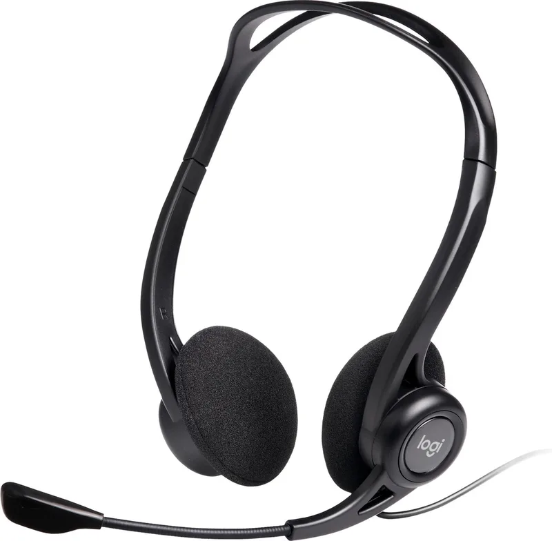 Logitech 960 - Pc Stereo Headset - USB by Logitech in Black – product photo