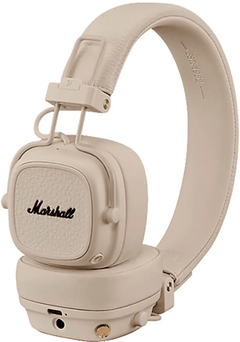 Major V - On-ear Bluetooth koptelefoon - Beige van Marshall in Crème – productfoto