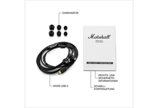Mode USB-C In-Ear-Kopfhörer (integrierte Steuerung für Anrufe und Musik, USB-C-Anschluss) by Marshall in Black – product photo 4 of 5