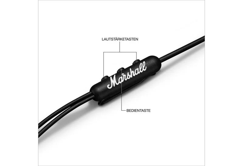 Mode USB-C In-Ear-Kopfhörer (integrierte Steuerung für Anrufe und Musik, USB-C-Anschluss) by Marshall in Black – product photo 3 of 5