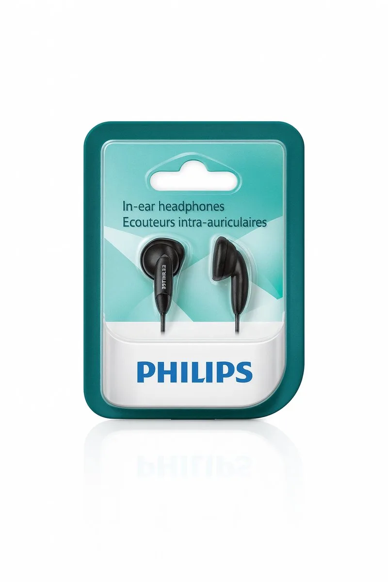 Oordopjes - Krachtig Geluid - Comfortabel Design van Philips in Zwart – productfoto