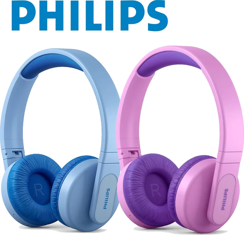 Philips TAK4206PK/00 Bluetooth Kinder Kopfhörer Pink Kinder-Kopfhörer (mit LEDs, Faltbar) van Philips in Roze – productfoto