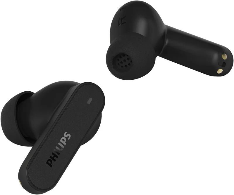 TAT3000BK/00 wireless Kopfhörer (Active Noise Cancelling (ANC), Google Assistant, Siri, Bluetooth) van Philips in Zwart – productfoto