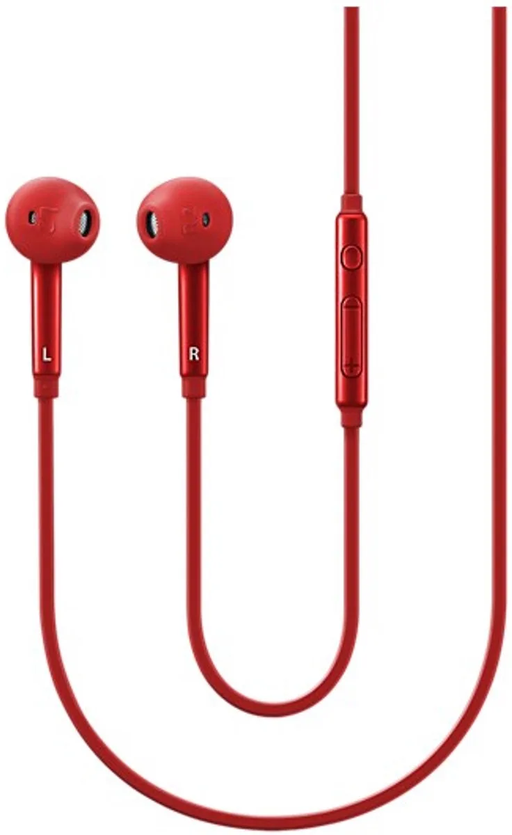 In-ear oordopjes - voor Samsung Galaxy S6, S6 Edge, S7, S7 Edge etc. van Samsung in Rood – productfoto