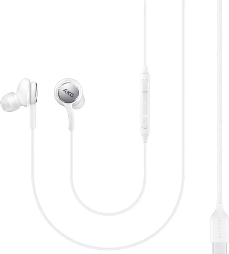 Industry Packaged AKG Type-C Earphones - Oordopjes USB-C aansluiting van Samsung in Wit – productfoto