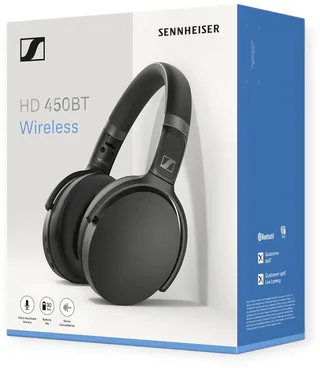 HD 450BT - Draadloze Koptelefoon met Noise Cancelling van Sennheiser in Zwart – productfoto 1 van 2