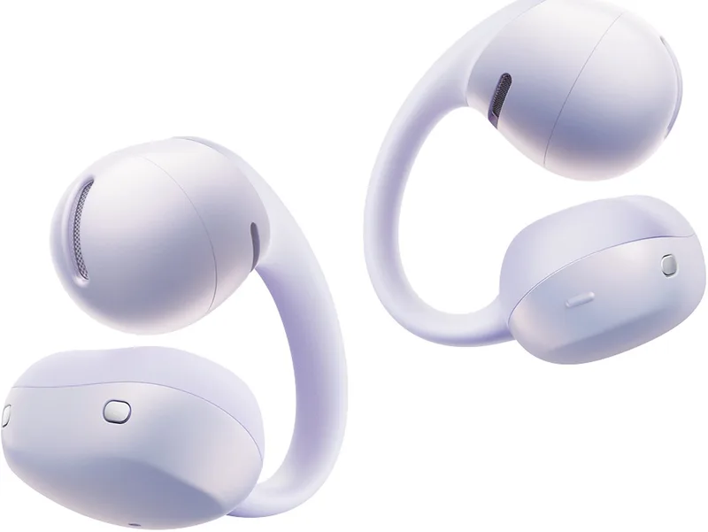 OpenDots Air Open-ear Clip-on Oortjes – Draadloze Oordopjes van Shokz in Paars – productfoto