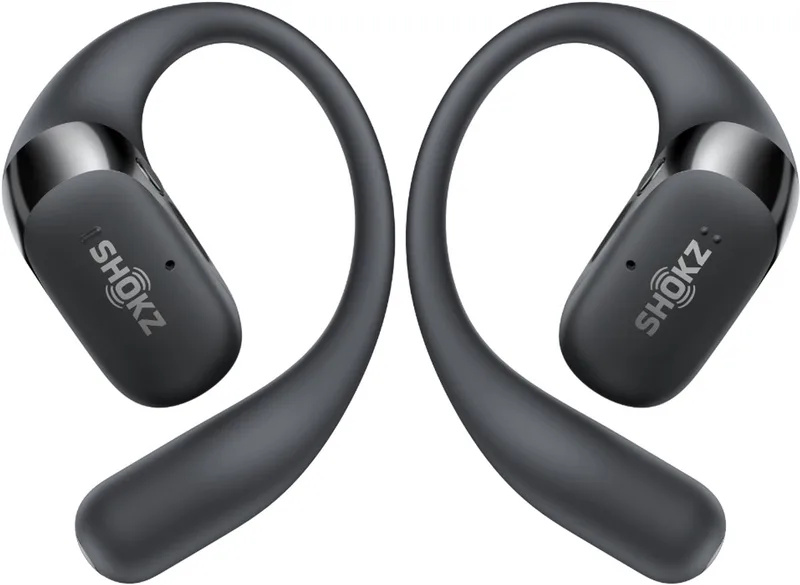 OpenFit 2+ Open-ear Sporthoofdtelefoon – Dolby Audio – Draadloze Oordopjes van Shokz in Zwart – productfoto