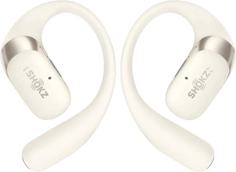 OpenFit 2 Open-ear Sporthoofdtelefoon – Draadloze Oordopjes van Shokz in Beige – productfoto