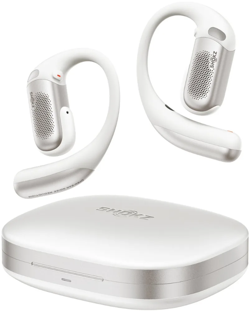 OpenFit Pro ANR Open-ear Draadloze Oortjes – Adaptieve Ruisonderdrukking - Dolby Atmos + headtracking - 50 Uur Afspeeltijd van Shokz in Wit – productfoto