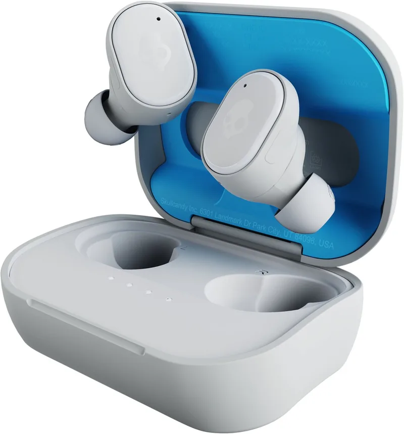 Grind True Wireless in-ear - Oordopjes Draadloos - Oortjes Draadloos Bluetooth- Licht grijs/blauw by Skullcandy in Grey – product photo