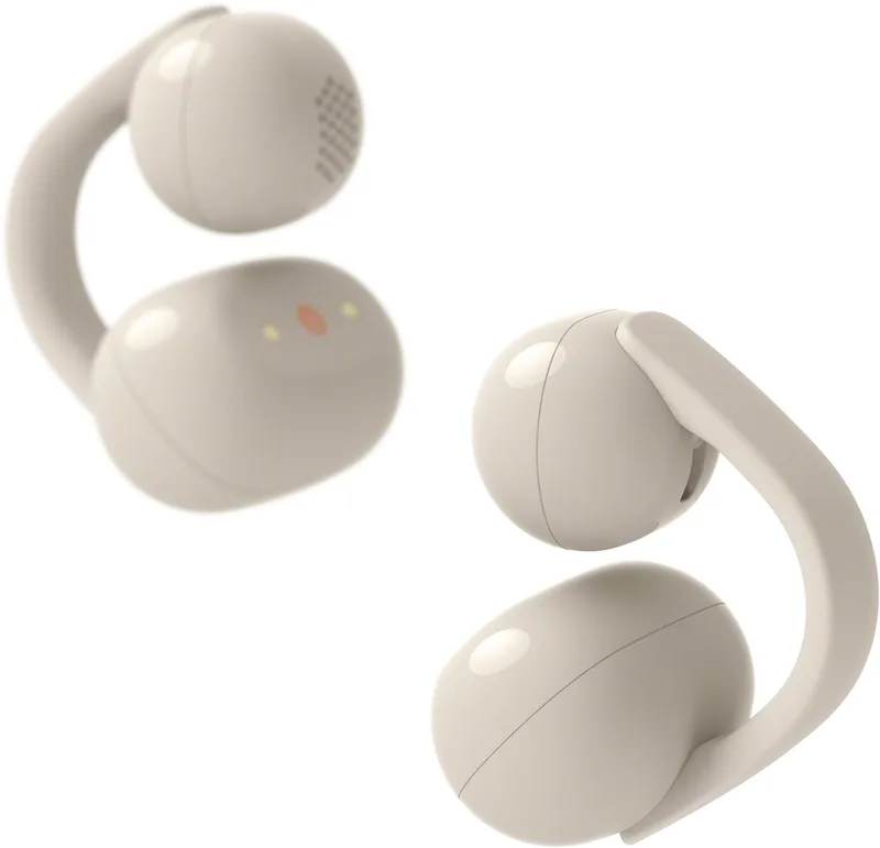 LinkBuds Clip - Draadloze open-ear oordopjes - Beige/Grijs van Sony in Beige – productfoto