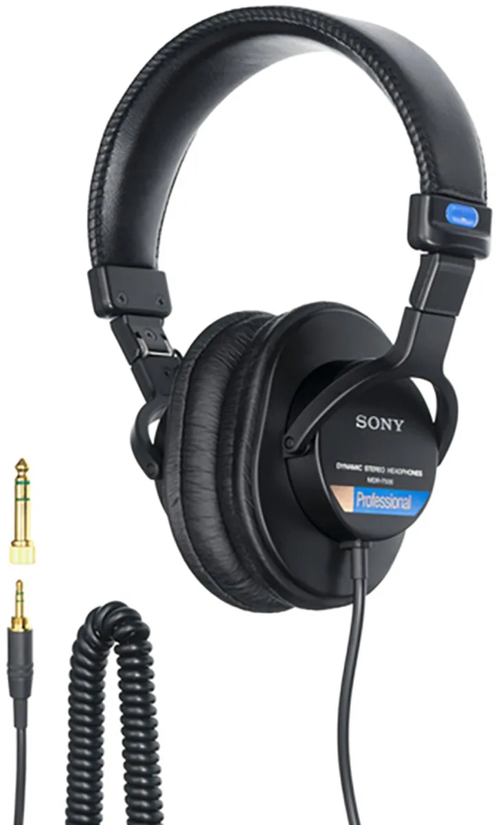 MDR-7506 - Studio koptelefoon met gesloten achterkant van Sony in Zwart – productfoto