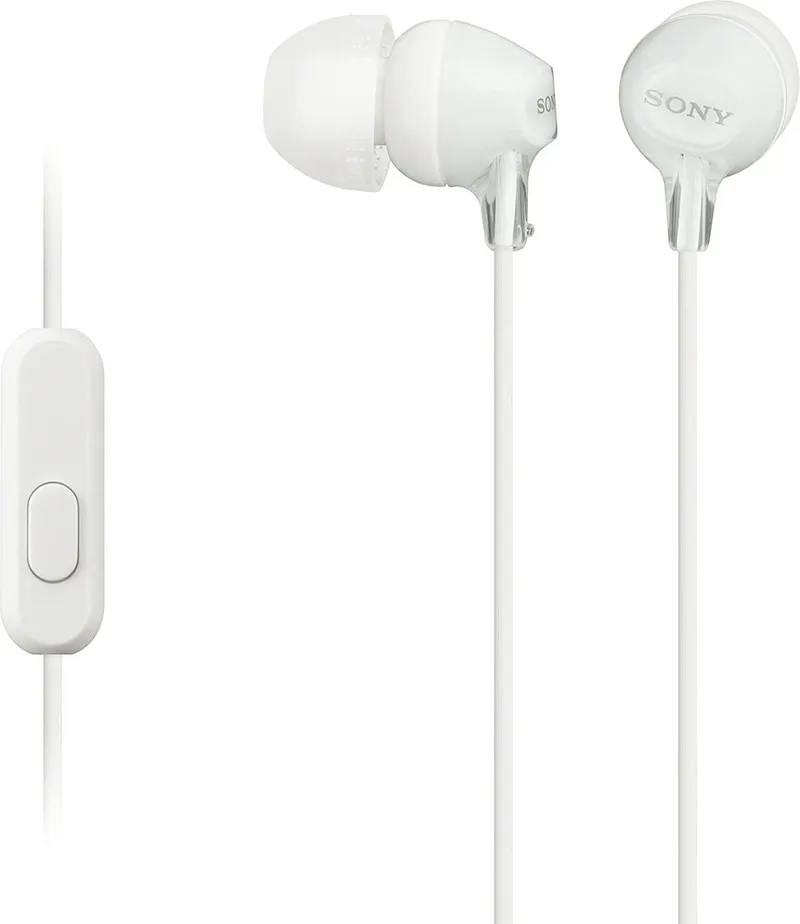 MDR-EX15APW - In-ear oordopjes met mic. von Sony in Weiß – Produktfoto