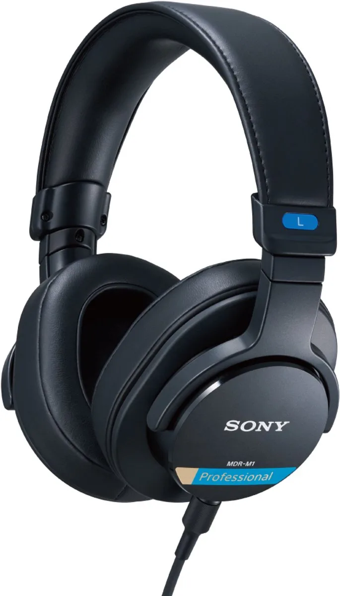 MDR-M1 - Studio koptelefoon met gesloten achterkant de Sony en Noir – photo produit
