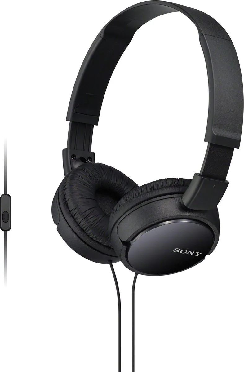 MDR-ZX110AP - On-ear koptelefoon van Sony in Zwart – productfoto 1 van 2