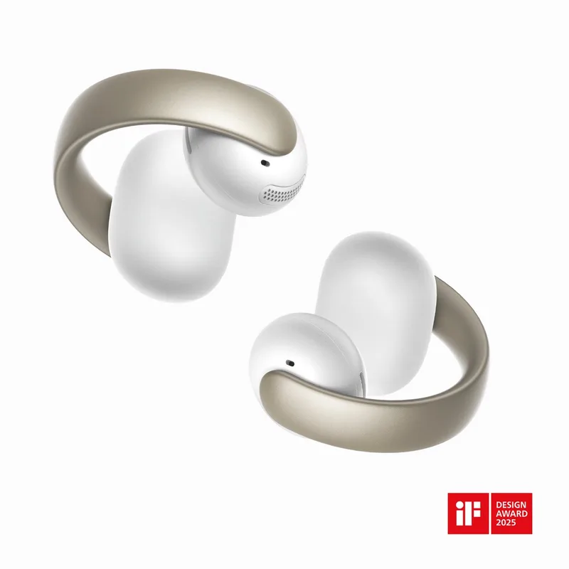 AeroClip by Anker - Oordopjes met open oor - Clip-on hoofdtelefoon - Adaptief comfort - Heldere gesprekken met 4 microfoons en AI - Stabiele pasvorm - 12mm drivers voor helder geluid - Open van Soundcore in Wit – productfoto