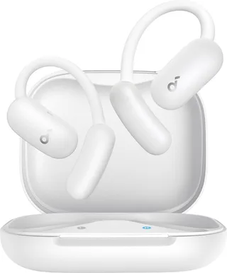 AeroFit 2 AI Assistant open-ear koptelefoon van Anker - Zit lekker zonder druk - 2x rijkere bas - Oordopjes met realtime vertaling - Hoge resolutie - 35 uur speeltijd - IP55 van Soundcore in Wit – productfoto 1 van 2