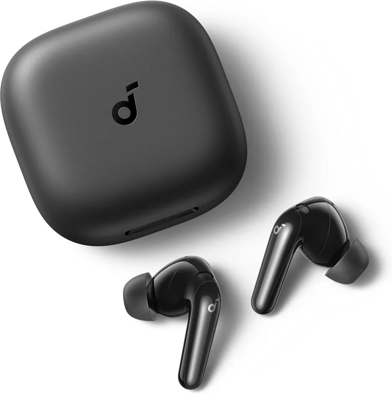 P31i by Anker - Real-Time Ruisonderdrukking - Hi-Res Geluid - Draadloze Vertaal-Oordopjes - 50U Speeltijd - Bluetooth Koptelefoon van Soundcore in Zwart – productfoto