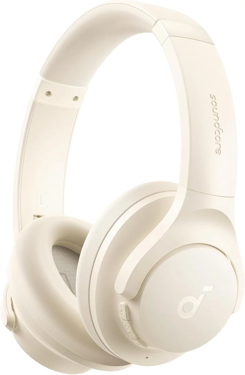 Q20i Bluetooth-hoofdtelefoon met actieve ruisonderdrukking en hybride hoofdtelefoon - Draadloos - 40 uur ANC - Hi-Res audio - Krachtige bas - Gepersonaliseerd met app - Transparantiemodus von Soundcore in Weiß – Produktfoto