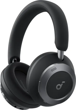 Space One Pro by Anker - Draadloze Over-ear Koptelefoon Zwart - Headphones - Active Noise Cancelling - Multipoint Connection - 60 uur Accuduur - Bluetooth 5.3 - LDAC - Hi-Res Certified - Klein opvouwbaar by Soundcore in Black – product photo 1 of 2