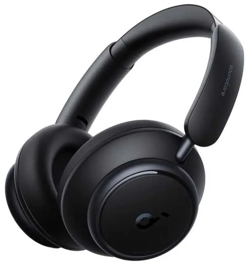 Space Q45 by Anker - Koptelefoon met actieve ruisonderdrukking - Tot wel 98% minder ruis - 50 u speeltijd - Appbediening - LDAC Hi-Res Wireless Audio - Comfortabel - Duidelijk bellen - Bluetooth 5.3 van Soundcore in Zwart – productfoto