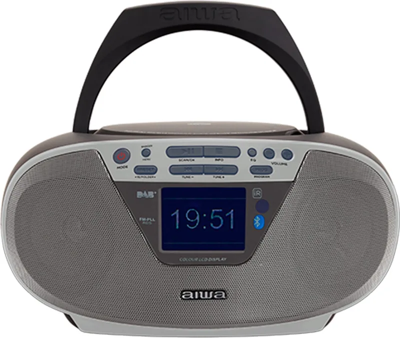 BBTU-500DAB/SL Radio met DAB+ - CD -USB - Bluetooth by Aiwa in Grey – product photo