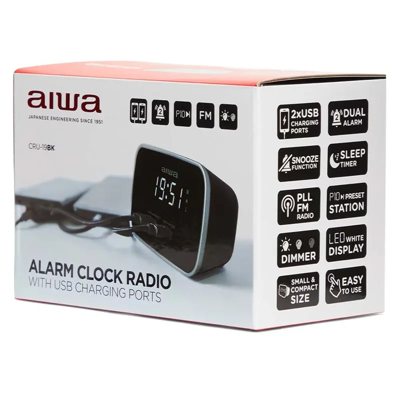 Cru-19 Radio Digitale Wekker von Aiwa – Produktfoto 4 von 4