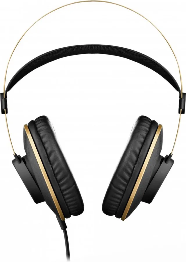 K92 Zwart, Goud Circumaural Hoofdband koptelefoon