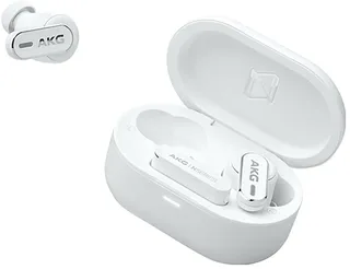 N5 Hybrid - Volledig draadloze oordopjes - True Adaptive Noise Cancelling - Hi-Res Audio - 2.4GHz USB-C Dongle - Bluetooth 5.3 - Zoom-gecertificeerd - Spatial Audio - IP54 - 40 uur batterijduur by AKG in White – product photo 2 of 2