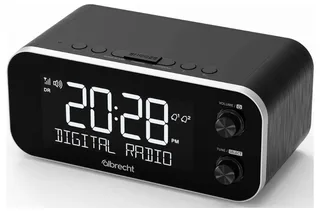 Albrecht DR 455 Wekkerradio DAB+, VHF (FM) Wekfunctie van Albrecht Audio in Zwart – productfoto 2 van 2