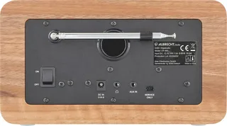 Albrecht DR 865 Senior - Radio - De gebruiksvriendelijke radio - DAB+ - FM - Bluetooth van Albrecht Audio in Bruin – productfoto 2 van 2